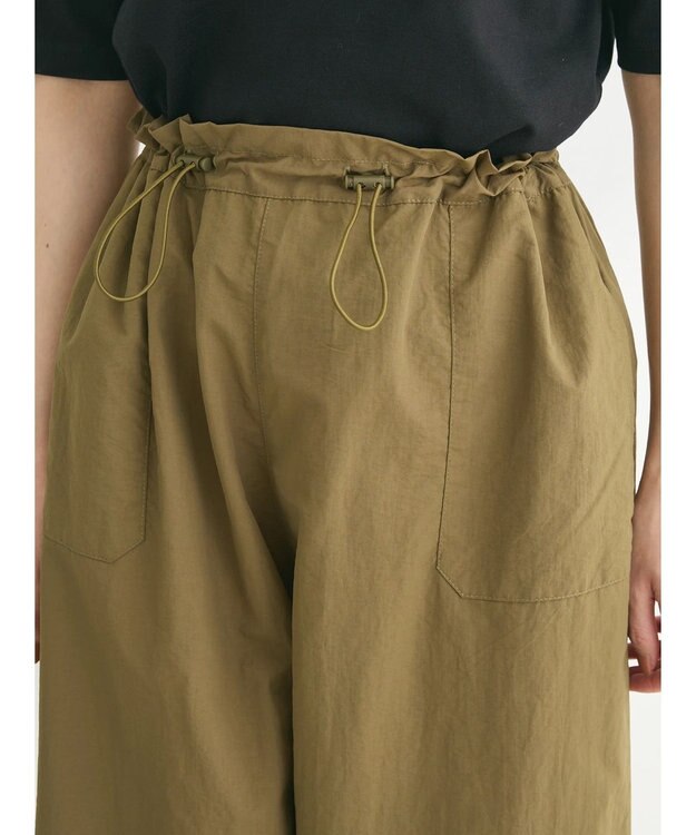 Green Parks ・Ｄｏｕｂｌｅ　Ｆｌａｇｓ　サイドリボンカーゴパンツ Khaki