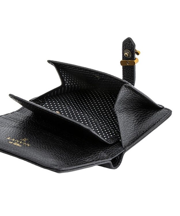 LANVIN en Bleu リュバン コンパクト二つ折り財布 ブラック