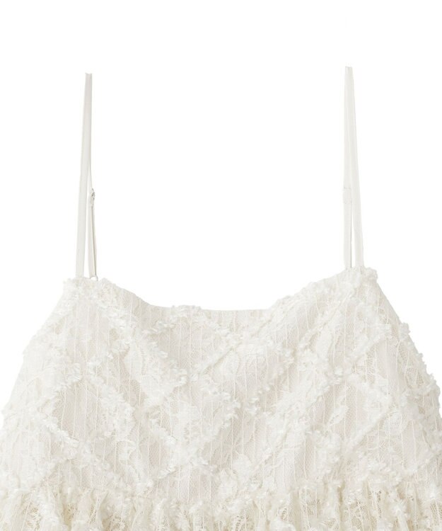 earth music&ecology 【予約】フリンジレースキャミビスチェ ブラック