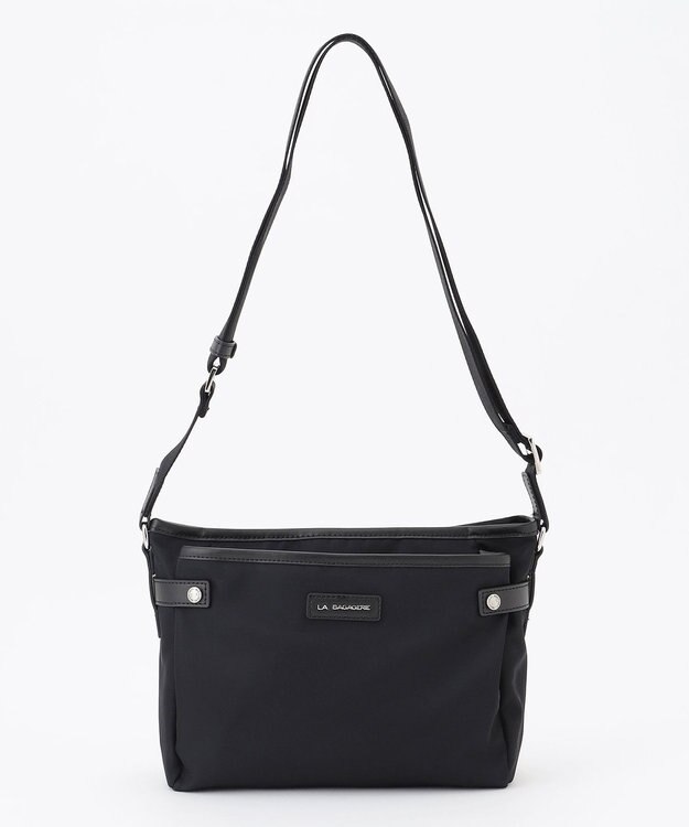 LA BAGAGERIE 【撥水ナイロン】ベーシックポシェット ブラック