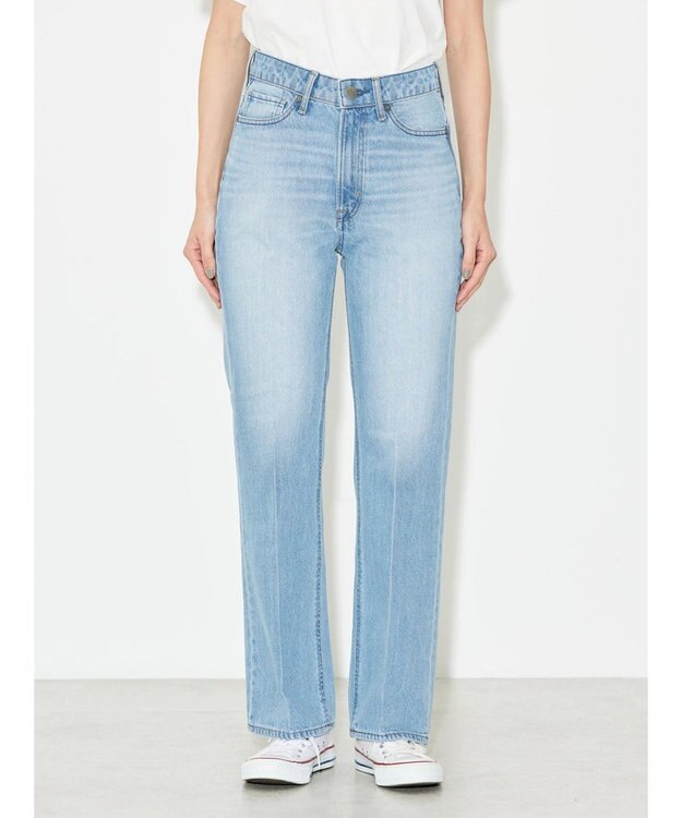 AMERICAN HOLIC センタープレスフレアデニム Light Indigo