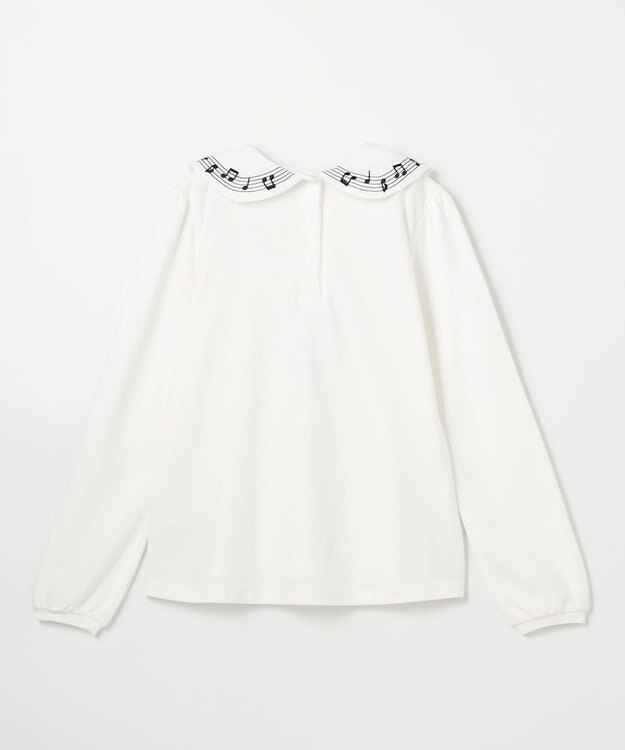ANY KIDS 音符ブラウス オフホワイト