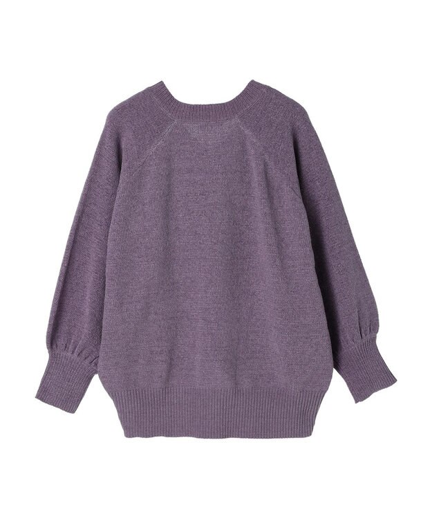 CRAFT STANDARD BOUTIQUE 洗えるコードモールＶネックプルオーバー Purple