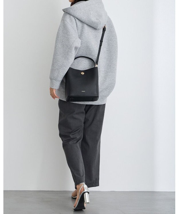 MioFIRANO ツイストロックボックスハンドバッグ 3WAY　FIRANO フィラノ BLACK