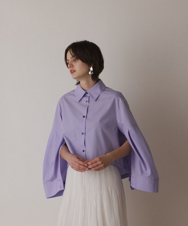 GRACE CONTINENTAL ビッグスリーブシャツ パープル