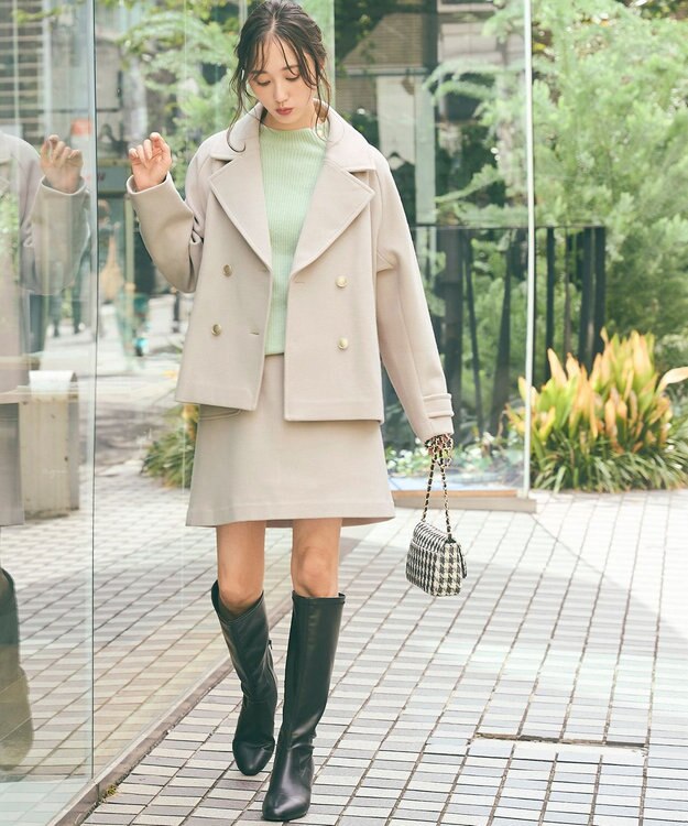 ANY SIS 【洗える】ボトルネックボタンポイントAir ニット ミント