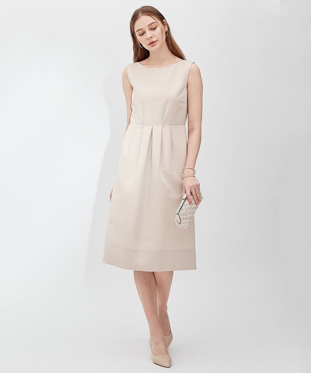 23区 L 【APPLAUDIR】グログランロイヤル ドレス ベージュ系