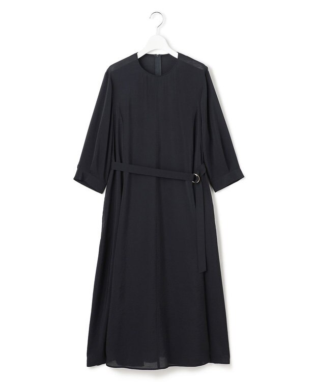 23区 S シアースパンオーガンジー ワンピース ネイビー系