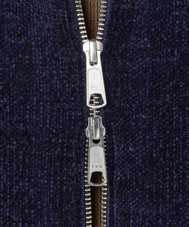 J.PRESS MEN 【WEB・一部店舗限定】モールダブルフェイス ドライバーズニット ネイビー系