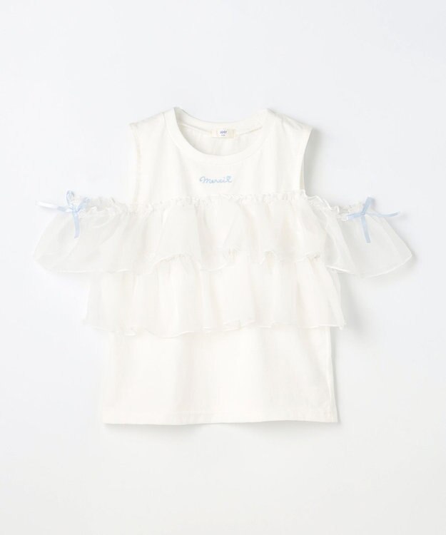 ANY KIDS 3WAY フリルドッキングTシャツ オフホワイト