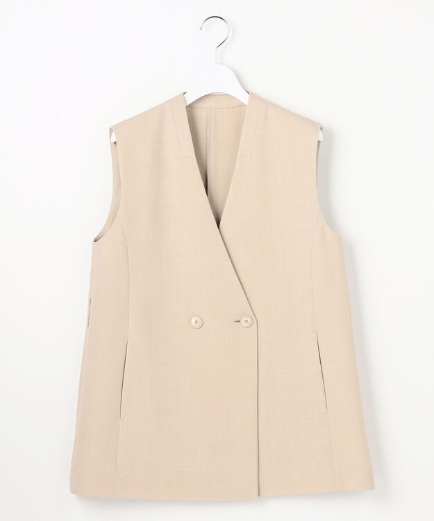 自由区 S リラックスバスケットノーカラー ジレ フラックス