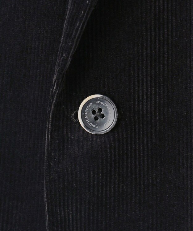 JOSEPH ABBOUD 【JAPANファブリック/オーガニックコットン】ソフトコーデュロイ ジャケット ブラック系