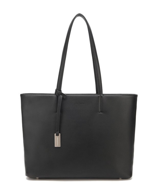 style code 【MERCURYDUO/マーキュリーデュオ】レニス　チャーム付きシンプルラージトートバッグ ブラック