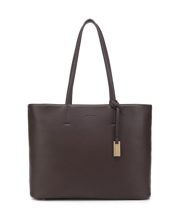 style code 【MERCURYDUO/マーキュリーデュオ】レニス　チャーム付きシンプルラージトートバッグ ブラック