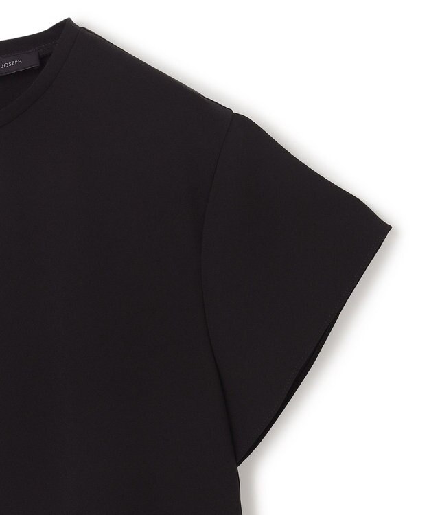 JOSEPH 【洗える】スムースジョーゼット　ブラウス Black
