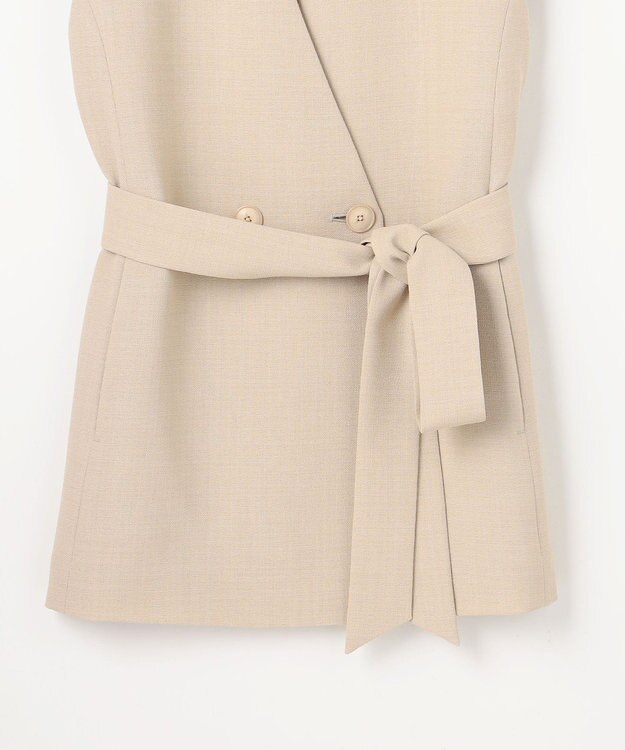 自由区 S リラックスバスケットノーカラー ジレ フラックス