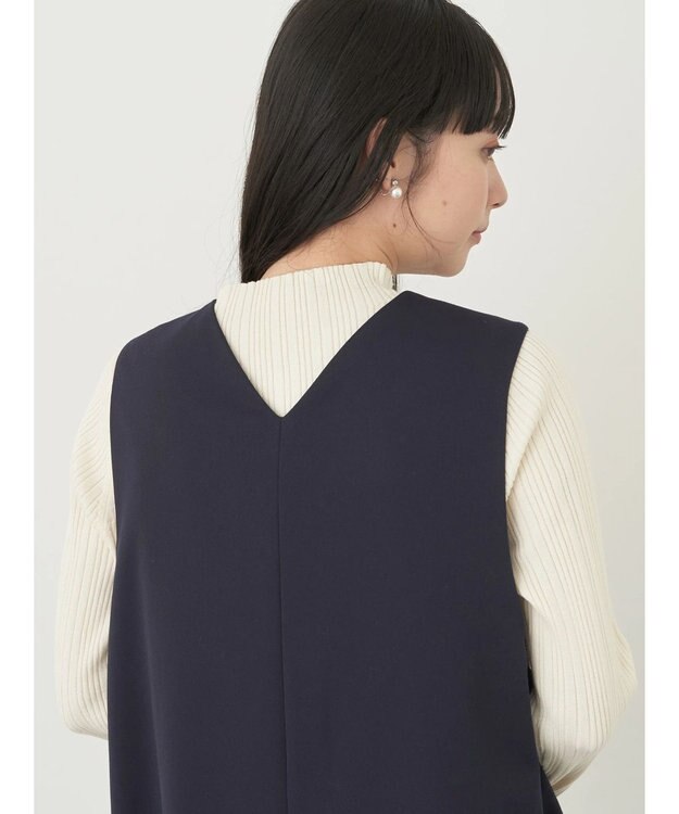 earth music&ecology ジップジレワンピース Navy