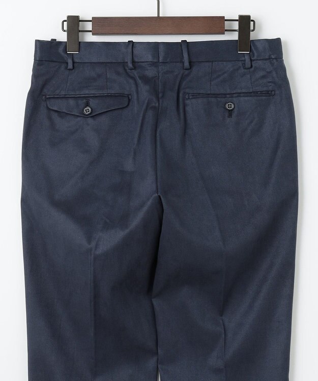 JOSEPH ABBOUD 【キングサイズ・ストレッチ/スウェードタッチ/JAPANファブリック】コマ スウェード パンツ ネイビー系