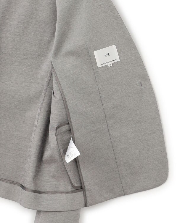 23区 S 【セットアップ対応】モクロディ ノーカラージャケット グレー系