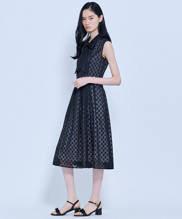 TOCCA SQUARE VEIL DRESS ドレス ブラック系5