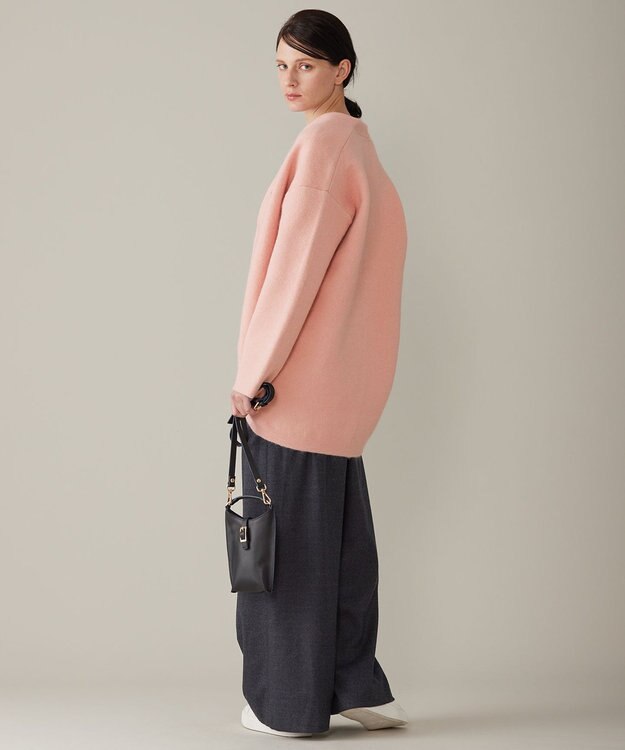 自由区 【WEB限定カラーあり・昨年大人気商品をアップデート】モヘアニット アウター ローズ系