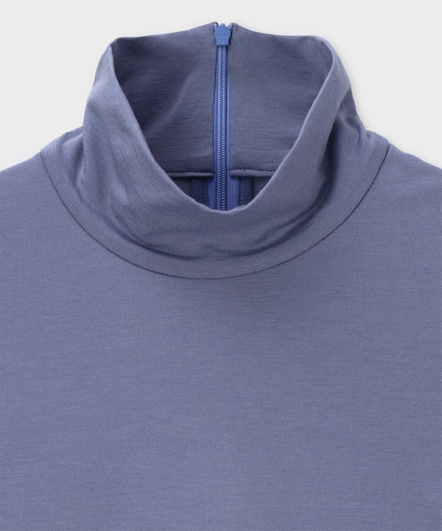 Paul Smith ブロックカラー スリーブ ハイネック カットソー グレイッシュブルー