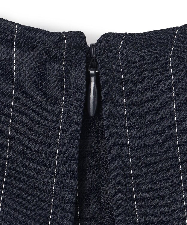 uncrave リネンライクツイル オールインワン ネイビーストライプ