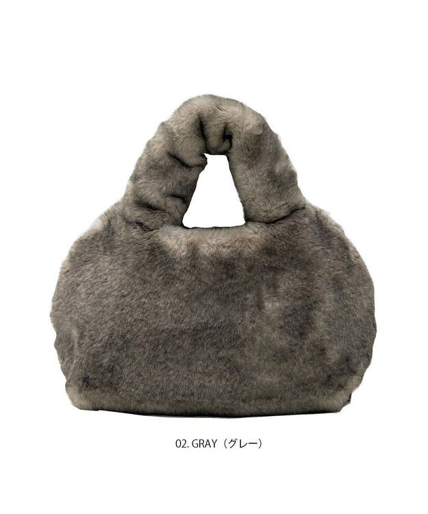 ROOTOTE 1325【まるで猫】SN.デリ.ファーブランケット-A 02：グレー