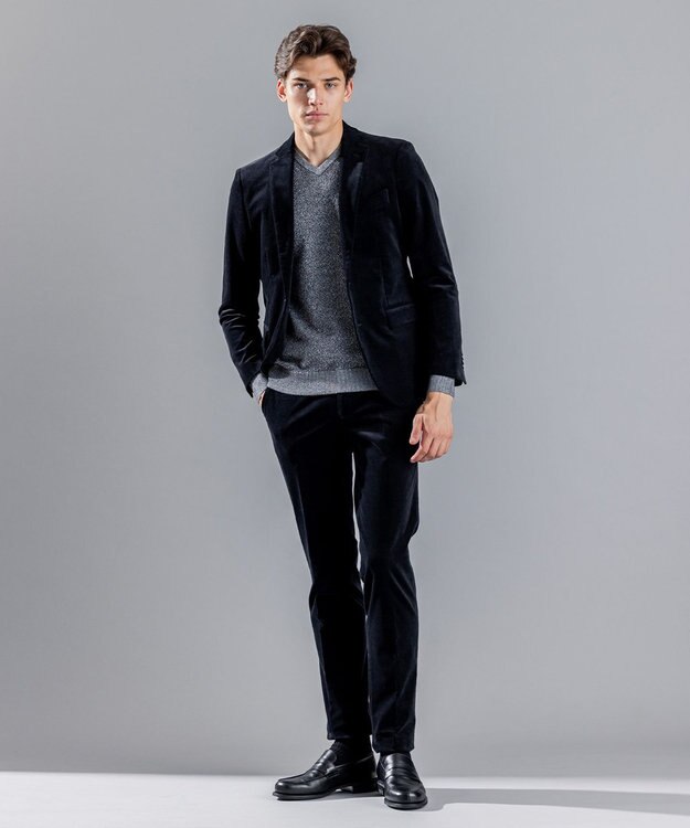 JOSEPH HOMME ライトコーデュロイストレッチ　ジャケット ブラック系