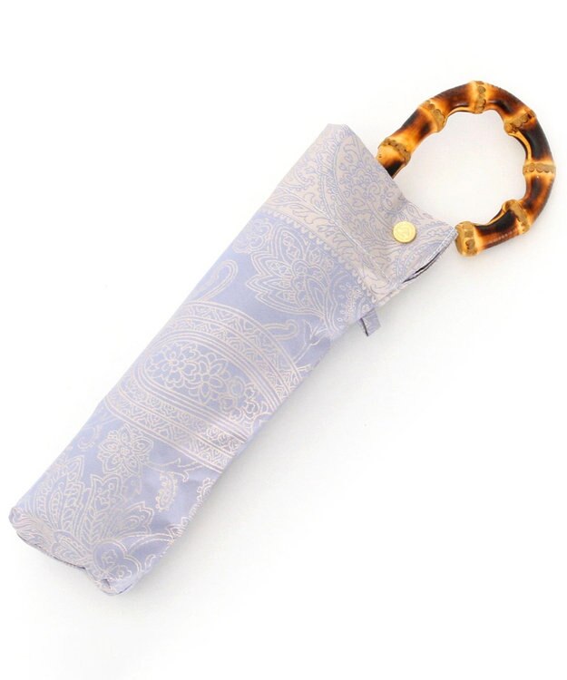 槇田商店 Kirie ペイズリー アイスブルー 折りたたみ傘 水色