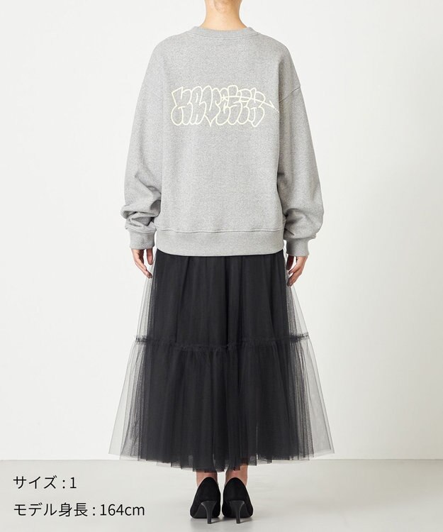 NAVE 【xNAVE】Six Sence Recordコラボ グラフィッククルースウェット ライトグレー系