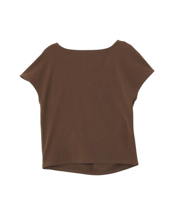 earth music&ecology フレンチスリーフドレーププルオーバー Brown
