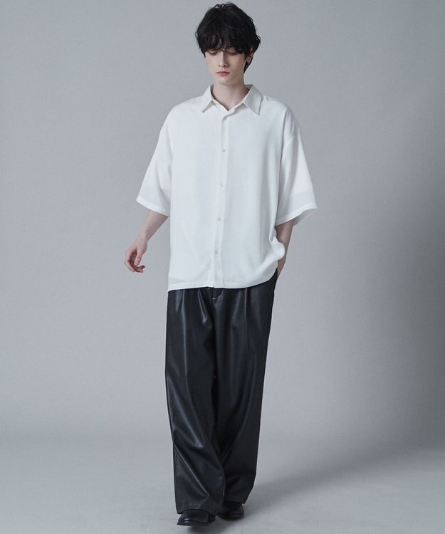 WEGO トロミBIGシャツ（S） ホワイト