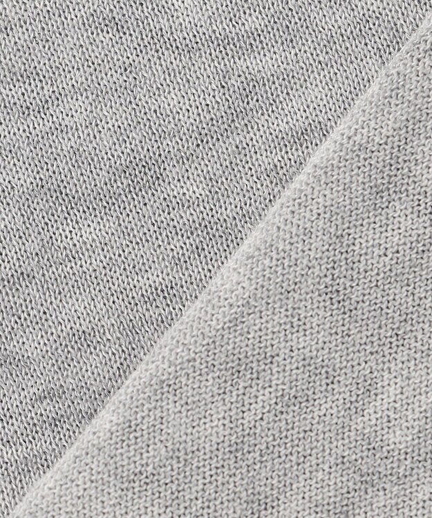 UNFILO L イージーカーディガン クロップド グレー