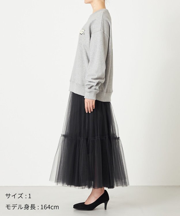 NAVE 【xNAVE】Six Sence Recordコラボ グラフィッククルースウェット ライトグレー系