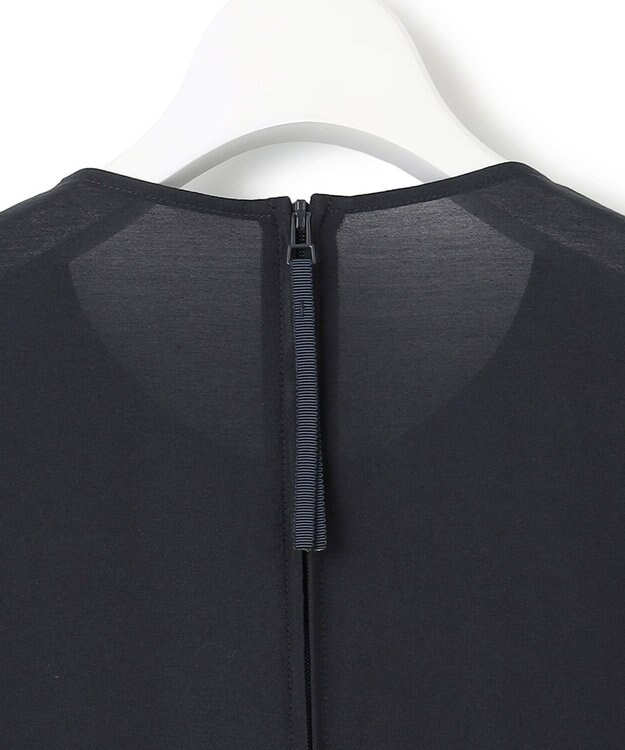 23区 S シアースパンオーガンジー ワンピース ネイビー系