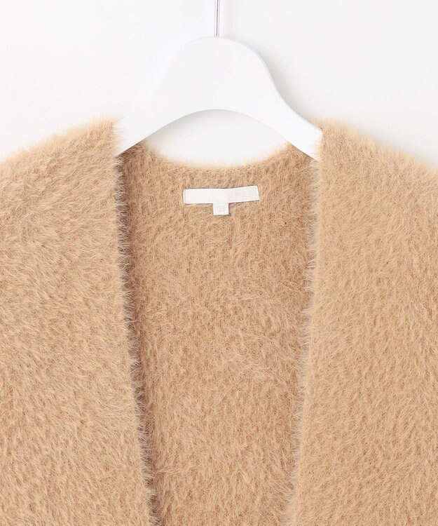 自由区 L ニットファー ジレ キャメル