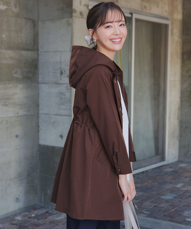 Tiaclasse 【新色追加・洗える・撥水】ドロストマウンテンパーカー ブラウン