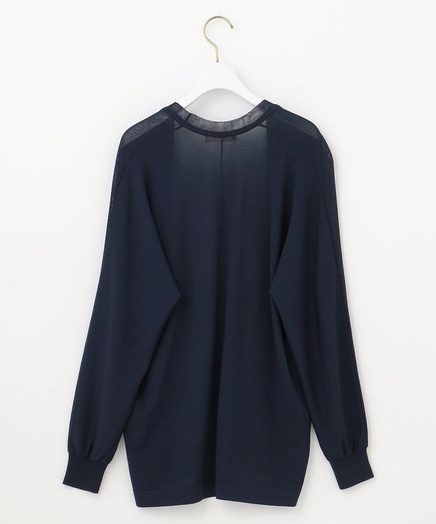 ANY SIS S 【接触冷感・UVケア・洗える】着流し カーディガン ネイビー