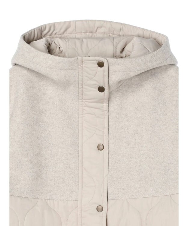 CRAFT STANDARD BOUTIQUE キルティング切替フードコート Beige