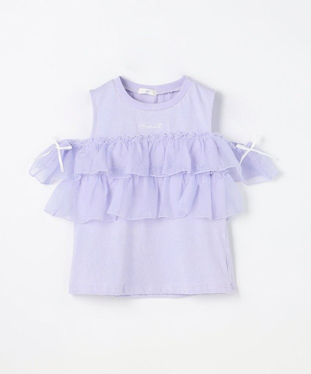 ANY KIDS 3WAY フリルドッキングTシャツ サックスブルー