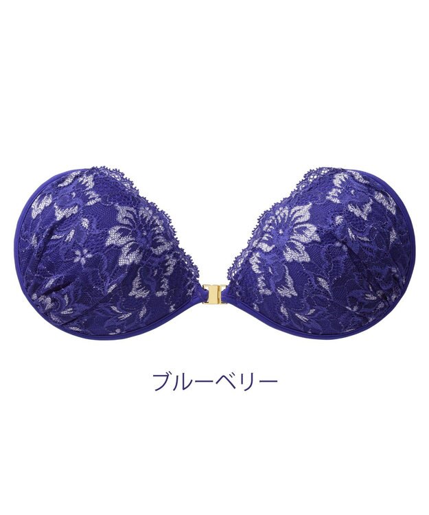 BRADELIS New York 【NuBra / ボリュームアップ】パテッドヌーブラ ソフィア  デザインヌーブラ ブルーベリー