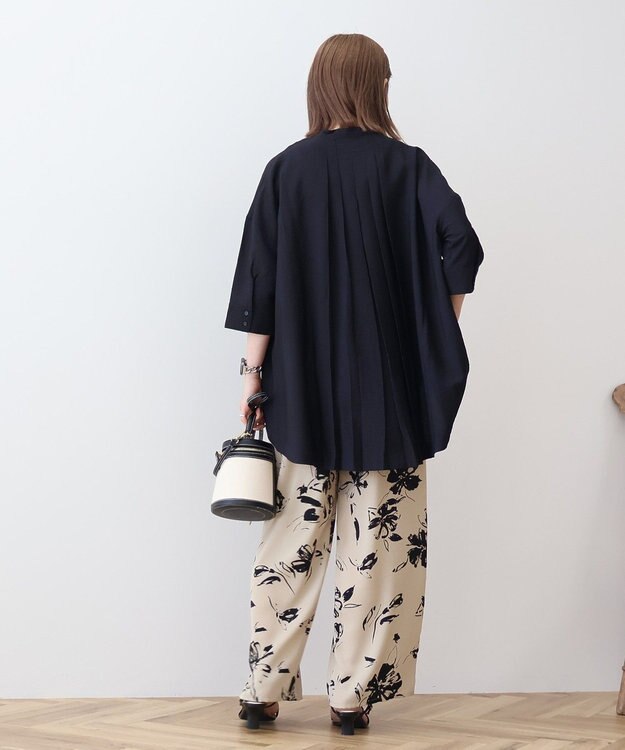 AMERICAN HOLIC 【WEB限定】接触冷感バンドカラーチュニック Black