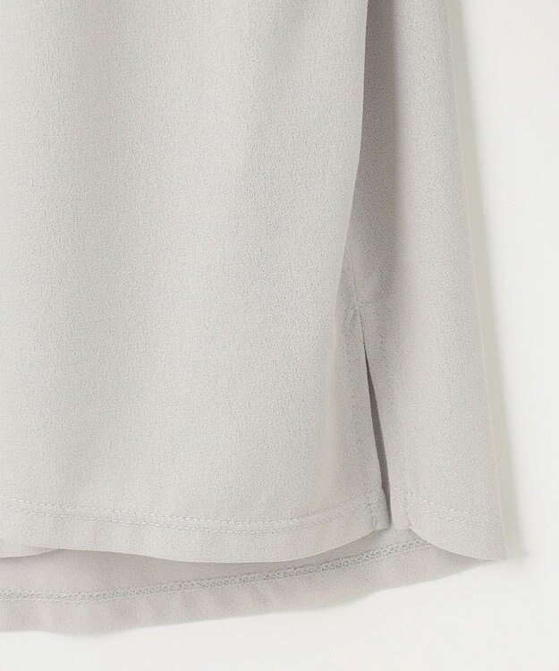 組曲 L 【冷房対策】パウダリージョーゼットカーディガン アイスグレー系