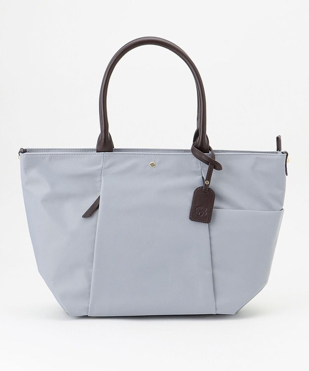 J.PRESS LADIES 【WEB限定カラーあり・A4サイズ収納可】 ナイロン トート バッグ ブルー系