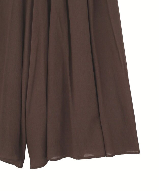 YECCA VECCA ドライタッチシアーキュロットパンツ Brown