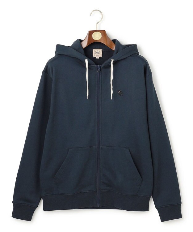 J.PRESS MEN 【WEB・一部店舗限定】バックブル ジップアップパーカー ネイビー系
