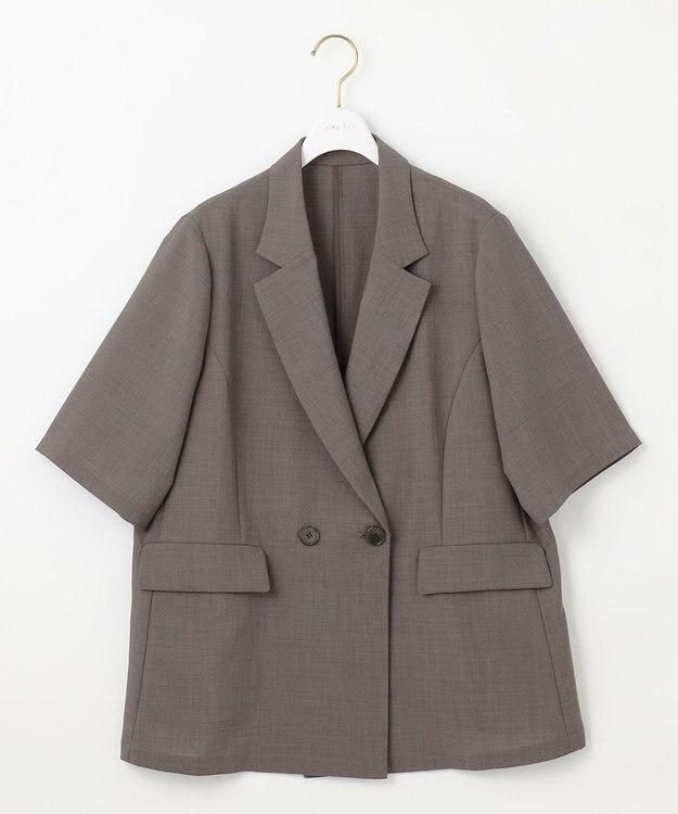 ANY SIS 【接触冷感・速乾・UVカット・洗える】スイートクール ジャケット モカ