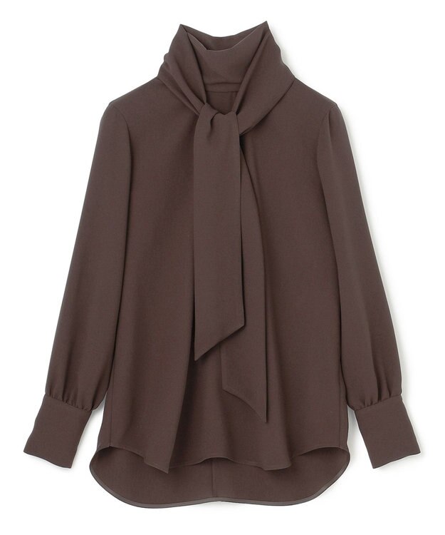 BEIGE， 【S-size】STOW / ボウタイブラウス Brown