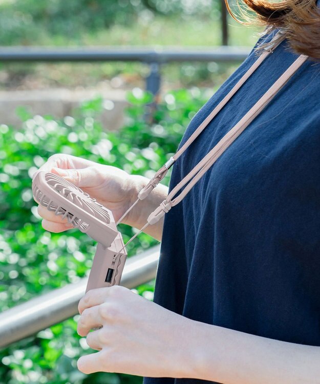 ANY SIS 【WEB限定】ハンズフリー5WAY スリム ファン ピンクベージュ